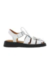 Alexander Mcqueen Sandalen Aus Leder In White