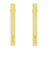 Alexander Mcqueen T-bar Earrings In Yellow