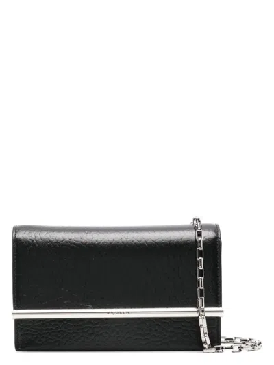 Alexander Mcqueen Women's T-bar Flap Mini In Blcksilver