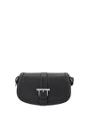 Alexander Mcqueen Alexander Mc Queen Satchel Black Leather Shoulder Bag In Black