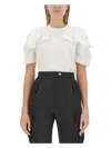 Alexander Mcqueen Alexander Mc Queen T Shirt With Ruffles In White