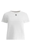 Alexander Mcqueen Monogram Crewneck T-shirt In White