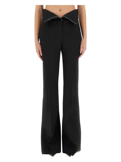 ALEXANDER MCQUEEN WOMEN'S FOLD OVER WAIST TAILORED TROUSERS