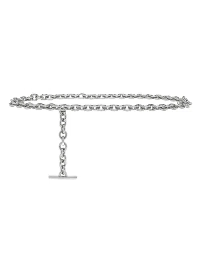 Alexander Mcqueen Women's T-bar Chain Belt In Gold