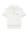 Alexander Mcqueen Ribbed Polo Shirt Contrast Trim In White