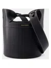 Alexander Mcqueen The Bucket Bow Crossbody In Black