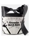 Alexander Mcqueen The Bow Logo Bucket Bag In White