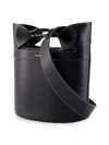 Alexander Mcqueen The Bucket Bow Crossbody In Black