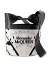 Alexander Mcqueen The Bow Logo Bucket Bag In White