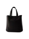 Alexander Mcqueen The Edge Medium Shopper Bag -  - Leather - Black In Black