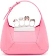 Alexander Mcqueen Alexander Mc Queen The Jewelled Hobo Mini Leather Shoulder Bag In Pink