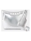 Alexander Mcqueen The Peak Bag Mini In Metallic