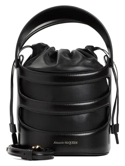Alexander Mcqueen Women's The Rise Bucket Bag In Black