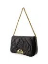 Alexander Mcqueen Alexander Mc Queen Seal Logo Small Leather Crossbody Bag In Black