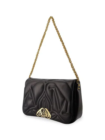 ALEXANDER MCQUEEN MCQUEEN WOMEN'S SEAL QUILTED LEATHER SHOULDER BAG