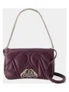 Alexander Mcqueen The Seal Leather Crossbody Bag In Blue