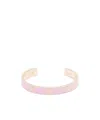 Alexander Mcqueen Women's Thin Skull Cuff In Rose In Pink