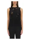 Alexander Mcqueen Women's Top A Inserts Top In Black