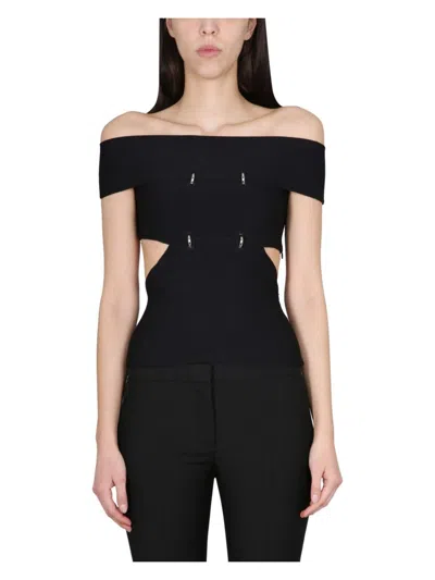 ALEXANDER MCQUEEN WOMEN'S TOP WITH CUT OUT DETAILS TOP