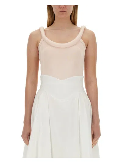 ALEXANDER MCQUEEN WOMEN'S TOPS WITH LOGO TOP