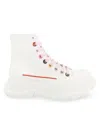 Alexander Mcqueen Ankle Lace-up Sneakers In White