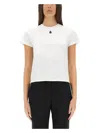 Alexander Mcqueen Monogram Crewneck T-shirt In White