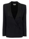 Alexander Mcqueen Giacca In Twill Nero Donna