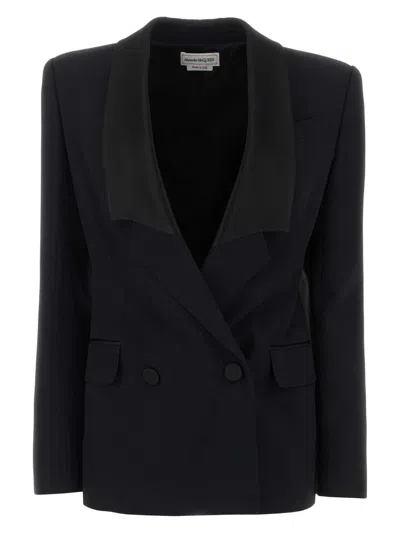 ALEXANDER MCQUEEN WOMEN'S TWILL BLAZER