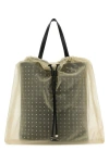Alexander Mcqueen Women Two-tone Leather And Tulle Nebula Shopping Bag In Multicolor