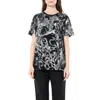 Alexander Mcqueen Women's Unicorn Dreams T-shirt In Black/white