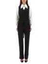 Alexander Mcqueen Women Vest Corset In Black
