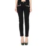 Alexander Mcqueen Women's Washed Jeans In Black