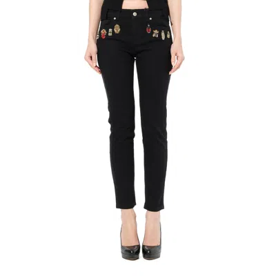Alexander Mcqueen Women's Washed Jeans In Black