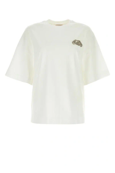 ALEXANDER MCQUEEN ALEXANDER MCQUEEN WOMEN WHITE COTTON OVERSIZE T-SHIRT