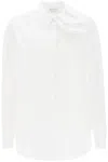 ALEXANDER MCQUEEN WOMEN'S WHITE SHIRT WITH ORCHID DETAIL