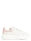 Alexander Mcqueen Oversized Leather Sneakers With Chunky Sole And Logo Detail In White