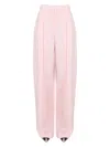 Alexander Mcqueen Mcqueen Women Pants With Front Pleats In Pink