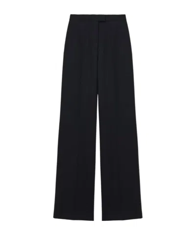 Alexander Mcqueen Wool Trousers In Black