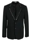 Alexander Mcqueen Black Wool Blazer