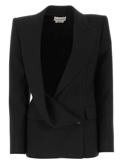 ALEXANDER MCQUEEN WOMEN'S WOOL BLAZER