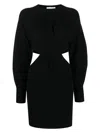 Alexander Mcqueen Mini Wool Twisted Dress