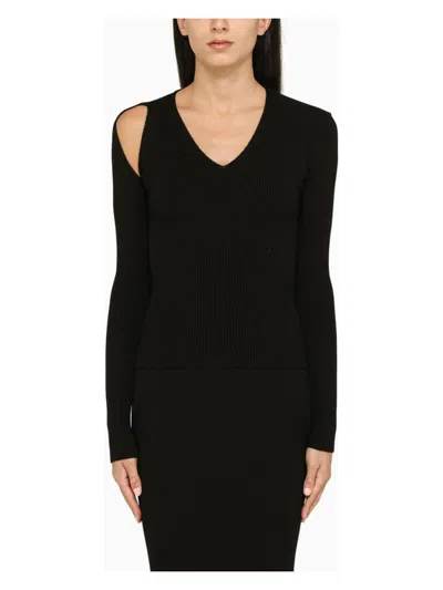 ALEXANDER MCQUEEN WOMEN'S WOOL BLEND SWEATER