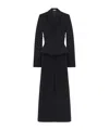 Alexander Mcqueen Wool-cashmere Double-breasted Corset Coat In Black