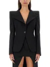 Alexander Mcqueen Women Wool Jacket In Black