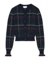 Alexander Mcqueen Mcqueen Check Wool Cardigan In Multi