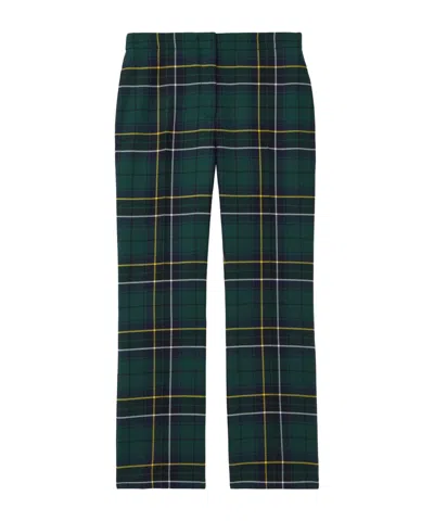 ALEXANDER MCQUEEN PLAID WOOL TROUSERS