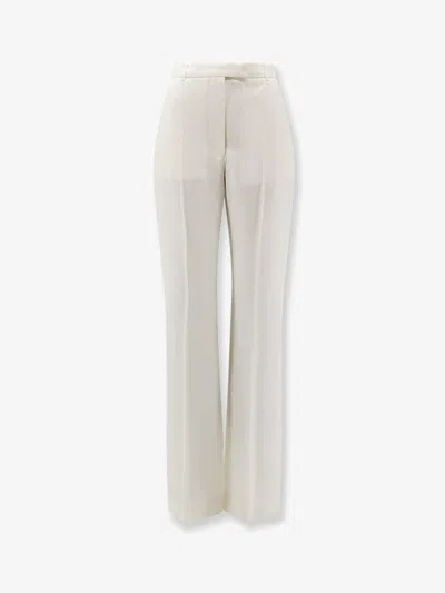 Alexander Mcqueen Wool Tailored Pants In Neutral