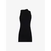 Alexander Mcqueen Wool Crepe Dress In Black