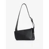 Alexander Mcqueen T-bar Sling Pebbled-leather Shoulder Bag In Black/silver
