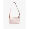 Alexander Mcqueen Pink Leather Sling T-bar Crossbody Bag In Pink